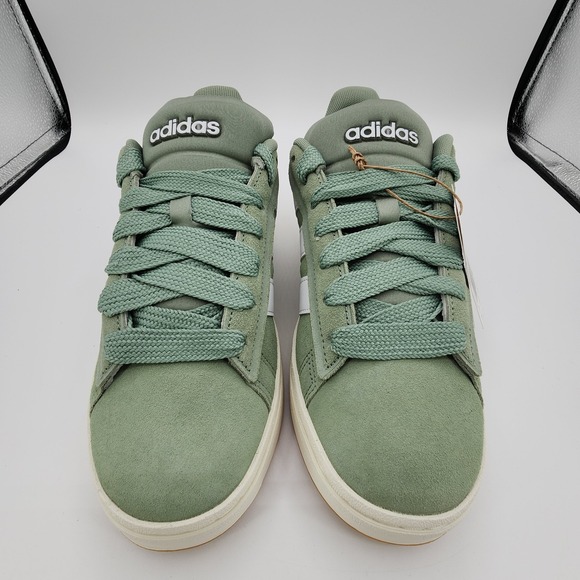 Adidas Grand Court Alpha‎ Shoes Womens 9 Silver Green Sneaker JR3143 NEW in Box - Picture 5 of 12